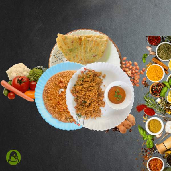 Trio-1: Millet Bisibelebath + Puliyogare + Thalipattu (1)