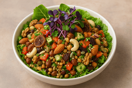 Power Sprouts & Microgreens Medley with Dry Fruits
