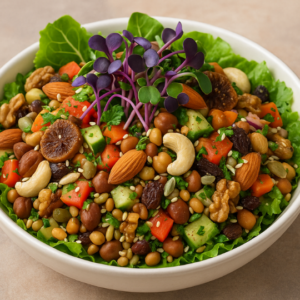 Nutri Sprouts Bowl + Dry Fruits + Microgreens